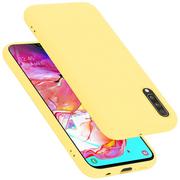 Etui i futerały do telefonów - Pokrowiec Do Samsung Galaxy A70 / A70s Etui w LIQUID ŻÓŁTY TPU Silikon Case Cover Obudowa Ochronny Cadorabo - miniaturka - grafika 1