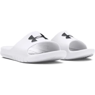 Klapki UNDER ARMOUR UA CORE PTH SL 3021286-100 – Biały - Klapki i japonki damskie - miniaturka - grafika 1