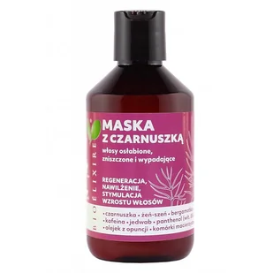 Bioelixire Vegan maska do włosów zniszczonych i wypadających Czarnuszka 300ml - Maski do włosów - miniaturka - grafika 2