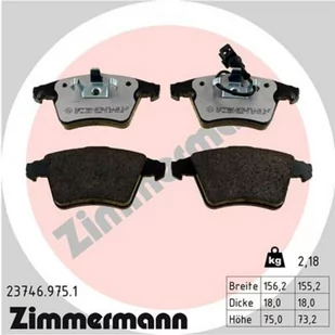 Klocki hamulcowe - komplet ZIMMERMANN 23746.975.1 - Klocki hamulcowe - miniaturka - grafika 1