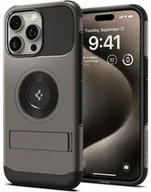 Etui i futerały do telefonów - Spigen Etui Slim Armor Mag MagSafe do iPhone 15 Pro Max, stalowe - miniaturka - grafika 1