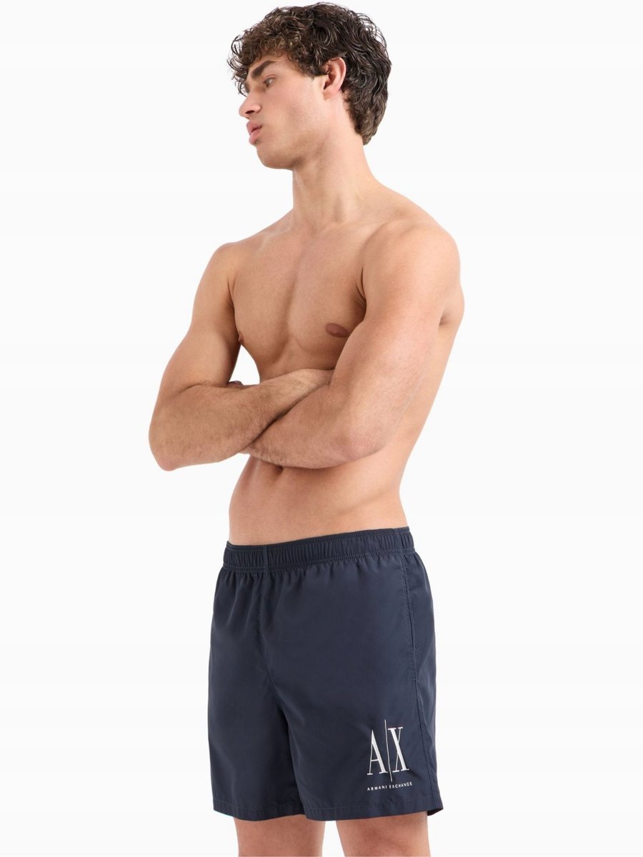 Szorty męskie kąpielowe Armani Exchange 953034 CC623 granatowy - XXL