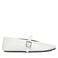 Baleriny - Baleriny Badura ELAN-V1860-131-1 Biały - miniaturka - grafika 1