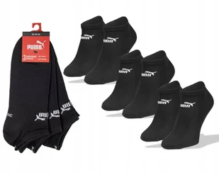 Puma Skarpety Stopki Czarne Bawełna 94710908 3 pary Rozmiar 43/46 - Skarpetki męskie - miniaturka - grafika 1