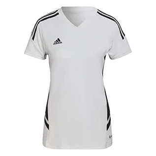 Spodenki damskie - adidas Damski Con22 JSY W Jersey (szorty Sleeve), biały/czarny, S - grafika 1