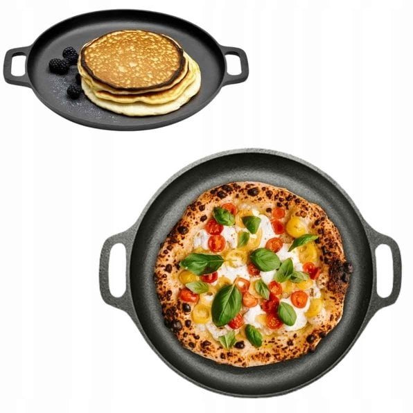 PATELNIA ŻELIWNA TALERZ DO PIZZY HAGE 30cm INDUKCJA