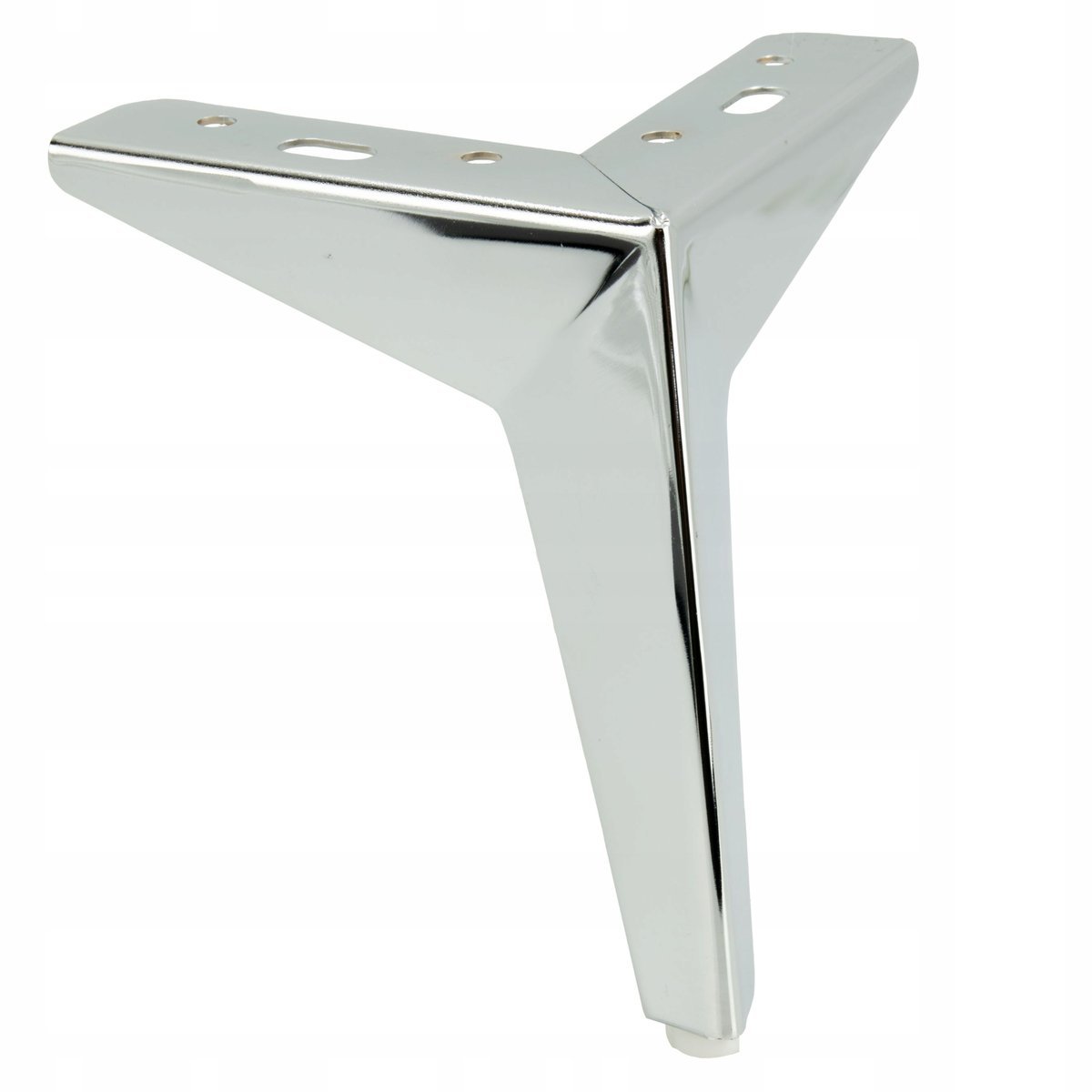 Nóżka meblowa metalowa Gwiazda srebrna wysokość 15cm stopka do sof łóżek