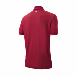 Koszulka golfowa polo Authentic Polo (czerwona, rozm. L) - Golf - miniaturka - grafika 3