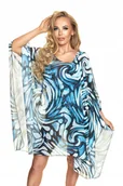 Bluzki damskie - Tunika plażowa we wzór, narzutka na plażę IRALL - miniaturka - grafika 1