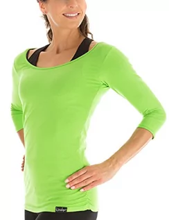 Koszulki i topy damskie - WINSHAPE Winshape Damska koszulka z rękawami 3/4 WS4, dla kobiet, fitness joga pilates, zielone jabłko, duża WS4-APFELGRUEN-L_apfelgrün_L - grafika 1