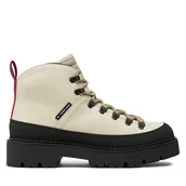 Botki męskie - Trapery Tommy Jeans Tjm Hiking Boot Wl EM0EM01491 Écru - miniaturka - grafika 1