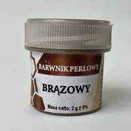 Dodatki do ciast w proszku - Barwnik perłowy ”Brązowy” 2 g - miniaturka - grafika 1