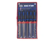 Zestawy narzędziowe - KING TONY Zestaw pilników do metalu 1005GQ, 200 mm - miniaturka - grafika 1
