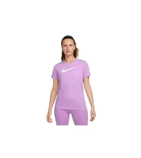 NIKE Damska koszulka Dri-Fit Swoosh, Rush Fuchsia/Pure/HTR/Biały, XS, Rush Fuksja/czysty/Htr/Biały, XS - Koszulki i topy damskie - miniaturka - grafika 1