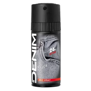 Denim Black 150 ml dezodorant w sprayu - Dezodoranty i antyperspiranty męskie - miniaturka - grafika 1