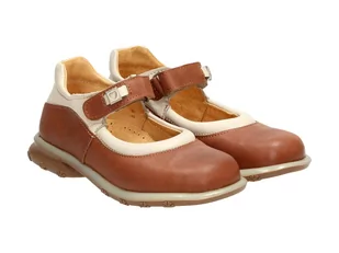 Balerinki, buty dziecięce Krimaso 9411w Brąz - Suzana - Buty dla dziewczynek - miniaturka - grafika 1