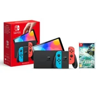 Konsole Nintendo - Nintendo Switch OLED Czerwono-niebieski + The Legend of Zelda Tears of the Kingdom - miniaturka - grafika 1