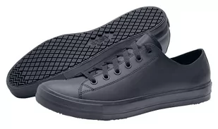 Shoes for Crews Buty do załogi 38649-45/10 DELRAY uniseks codzienne skórzane buty, antypoślizgowe, rozmiar 10 UK, czarne 38649-45/10 - Skarpetki dla dzieci - miniaturka - grafika 1
