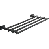 Półki łazienkowe - Mexen Arno półka na ręcznik czarna - 7020720-70 - miniaturka - grafika 1