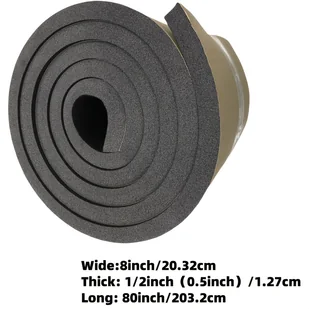 TEMU 1 Rolka Samoprzylepna Ochrona na Bramy i Ściany Garażowe - Gruba 79"x8"x0.5", Wodoodporne Zabezpieczenie Przed Uderzeniami dla Samochodów, - Inne - miniaturka - grafika 1