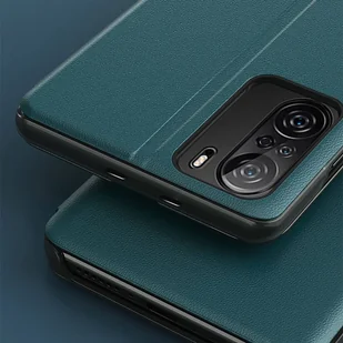 Eco Leather View Case elegancki futerał etui z klapką i funkcją podstawki Xiaomi Redmi K40 Pro+ / K40 Pro / K40 / Poco F3 pomarańczowy - Etui i futerały do telefonów - miniaturka - grafika 9