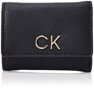Calvin Klein Damski portfel Re-Lock Tri-Fold, - Ck czarny - One Size - Portfele - miniaturka - grafika 1