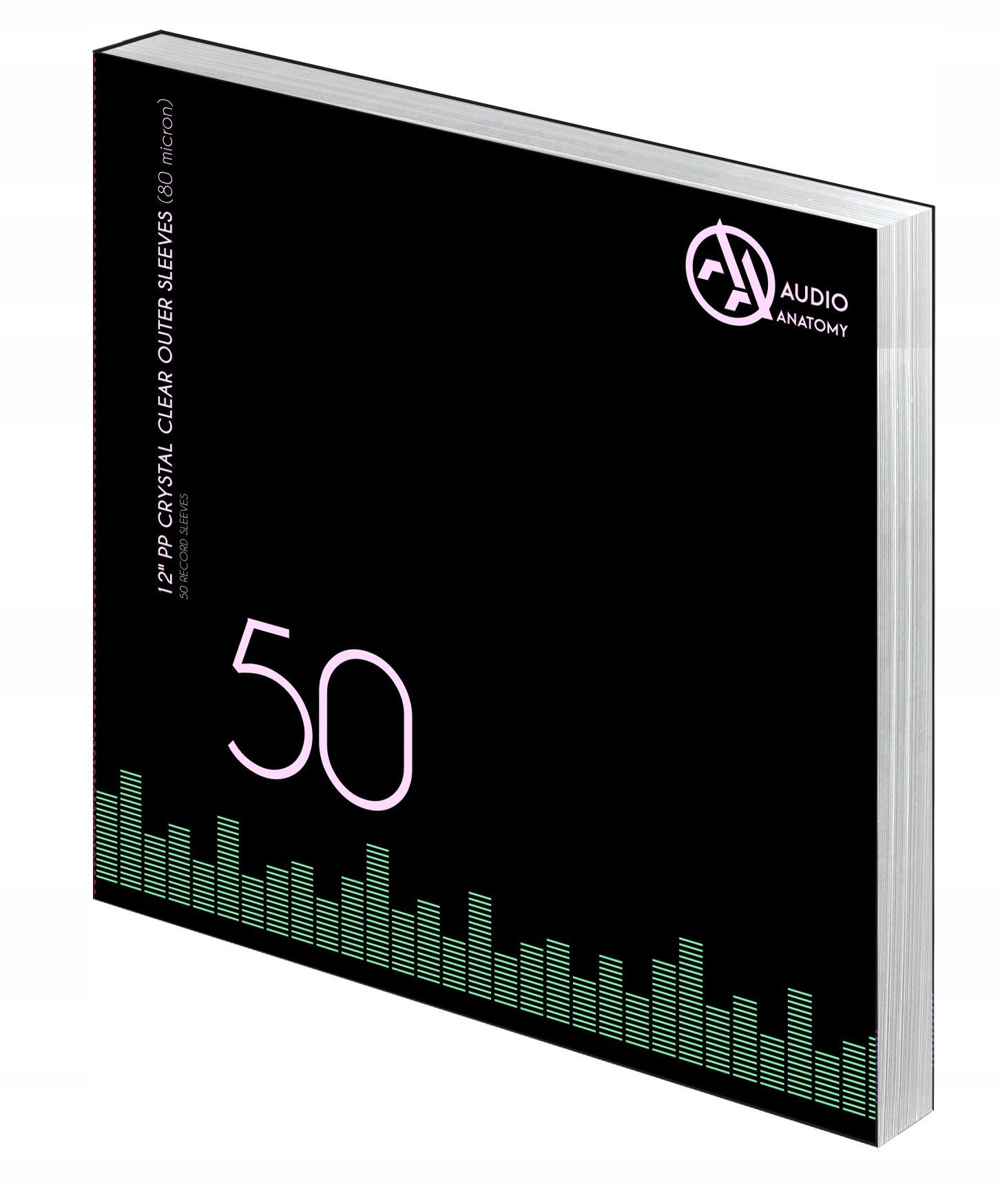 Staples VINYL OUTER SLEEVES, 12'' PP / 80u / 50pcs AC012AA