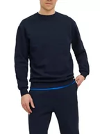 Bluzy męskie - JACK & JONES Męska bluza Jjebradley Sweat Crew Noos, granatowy blezer, XXL - miniaturka - grafika 1