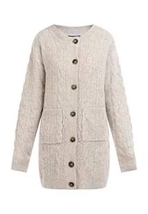 acalmar Damski sweter z dzianiny z guzikami 39425097-AC01, beżowy melanż, XS/S, Be?owy Melan?, XS-S - Swetry damskie - miniaturka - grafika 1