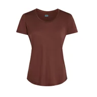 Koszulki i topy damskie - Koszulka damska Icebreaker Merino 125 Cool-Lite Sphere III SS Scoop Carob S - miniaturka - grafika 1