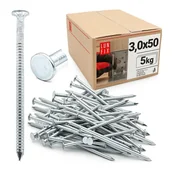 Gwoździe - Gwoździe pierścieniowe ocynkowane 3x50 mm 5 kg - miniaturka - grafika 1