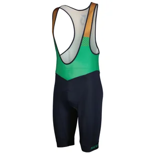 Męskie spodenki rowerowe Scott Bib Shorts M's RC Team ++ Rozmiar: L / Kolor: niebieski/zielony - Spodnie sportowe męskie - miniaturka - grafika 1