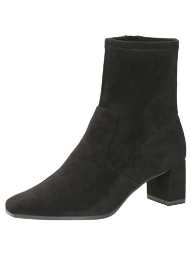 CAPRICE Damskie botki na obcasie 9-25354-41, Black Stretch, 39 EU