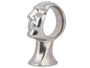 Dekoracje domu - Beliani Beliani Figurka głowa srebrna TAXILA - miniaturka - grafika 1