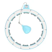 Pozostały sprzęt i akcesoria do ćwiczeń - Hula hop HMS FH06 Niebiesko-biały - miniaturka - grafika 1