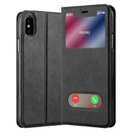 Etui i futerały do telefonów - Etui ochronne Cadorabo do Apple iPhone XS MAX w kolorze czarnym Etui na telefon komórkowy Etui Book Case Etui Cover - miniaturka - grafika 1