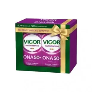 VIGOR Multiwitamina ONA 50+, 2x60 tabletek - Witaminy i minerały - miniaturka - grafika 1