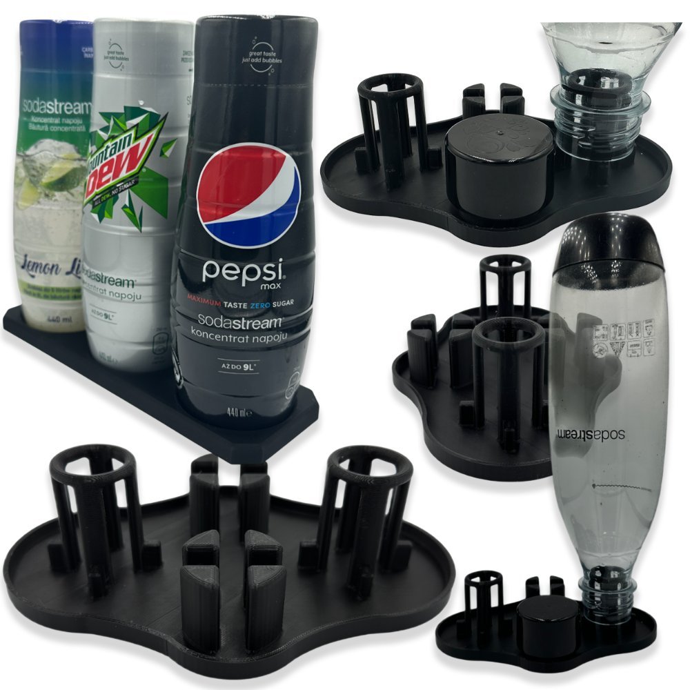 Ociekacz Na 2 Dwie Butelki Saturatora SODASTREAM Podkładka Na 3 Syropy Soki