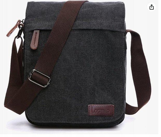 Losmile Męska Płócienna Torba Na Ramię