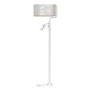Milagro Lampa podłogowa SENSO White/Gold 1xE27 + 1x mini GU10 MLP7311 - Lampy stojące - miniaturka - grafika 1