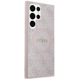Guess GUHMS24LG4GFRP S24 Ultra S928 różowy/pink hardcase 4G Collection Leather Metal Logo MagSafe - Etui i futerały do telefonów - miniaturka - grafika 11