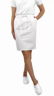 Spódnica medyczna kosmetyczna biała CLINIC II XL - Odzież medyczna - miniaturka - grafika 1