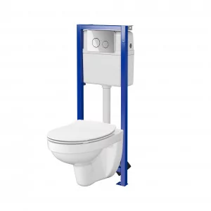 CERSANIT S701-722 B857 ECONOMY MZ CERSANIA SO DESKA MODUO DUR WO ŁW GALAXY CIRCLE CHROM - Stelaże i zestawy podtynkowe do WC - miniaturka - grafika 1