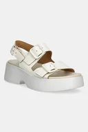 Sandały damskie - Camper sandały skórzane Tasha kolor beżowy K201712-002 - miniaturka - grafika 1