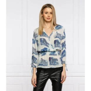 Silvian Heach Bluzka PATIL | Regular Fit - Bluzki damskie - miniaturka - grafika 1