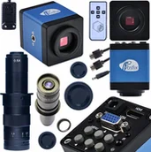 Mikroskopy i lupy - Mikroskop Rosfix MIKROSKOP CYFROWY POWIĘKSZENIE 180 RAZY Z KAMERĄ HDMI BLUE DRACO PRO - 2W1 - miniaturka - grafika 1