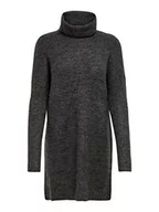 Sukienki - Only Kobiety Onljana L/S Knt Noos Sukienka, Ciemnoszary, XS - miniaturka - grafika 1