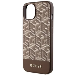 Guess GUHMP14SHGCFSEW iPhone 14 6.1" brązowy/brown hardcase GCube Stripes MagSafe - Etui i futerały do telefonów - miniaturka - grafika 6