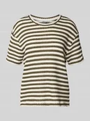 Koszulki i topy damskie - T-shirt o kroju regular fit z mieszanki bawełny - miniaturka - grafika 1