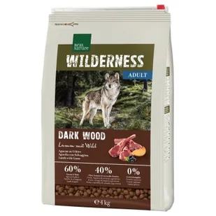 REAL NATURE WILDERNESS Dark Wood Jagnięcina z Dziczyzną 4 kg - Sucha karma dla psów - miniaturka - grafika 1